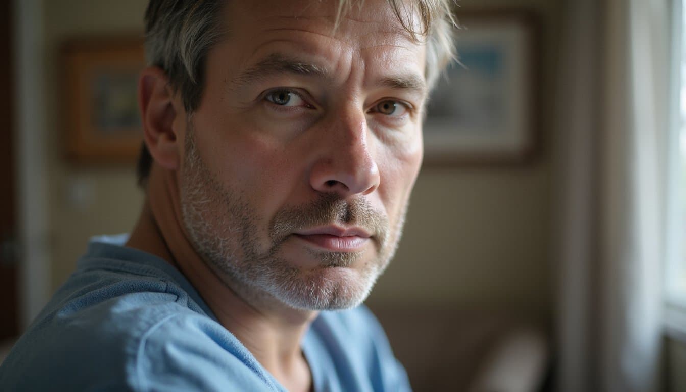 Close-up of a person in a quiet space while in cocaine detox