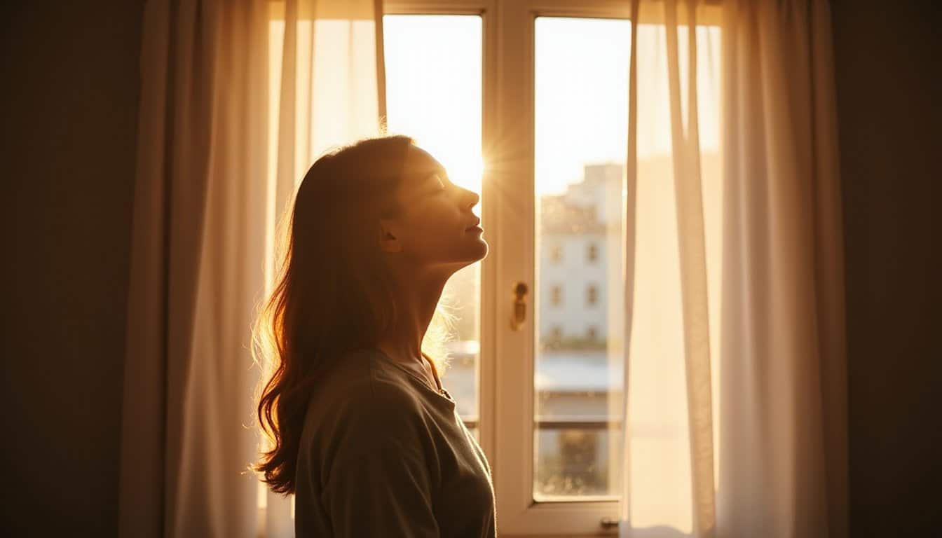 Window light illuminating individual in recovery at Simonds Recovery Centers