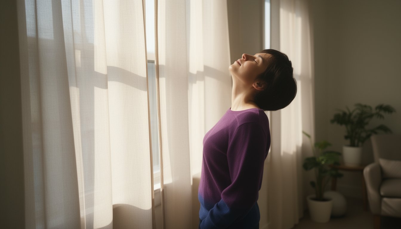 Individual observing outside world during rehab at Simonds Recovery Centers