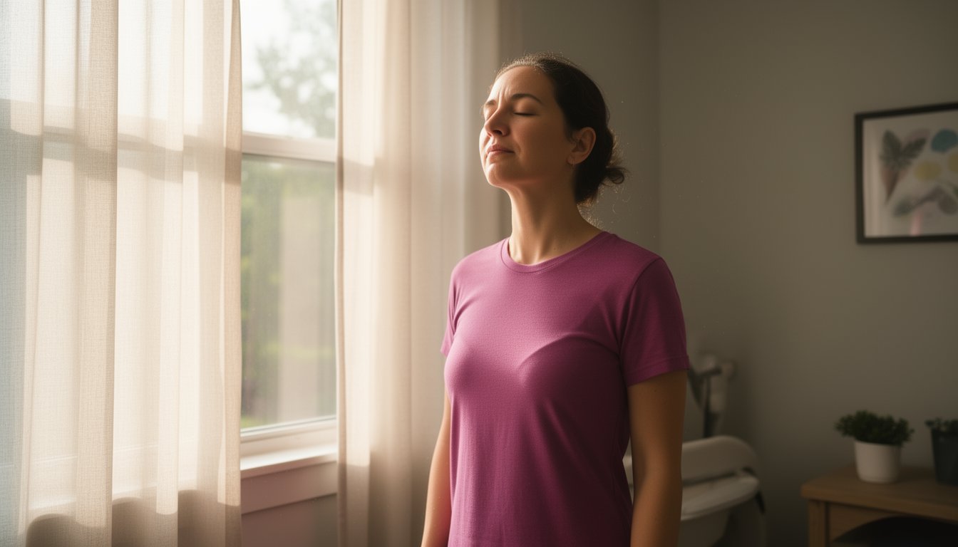 Person standing in natural light during healing journey at Simonds Recovery Centers