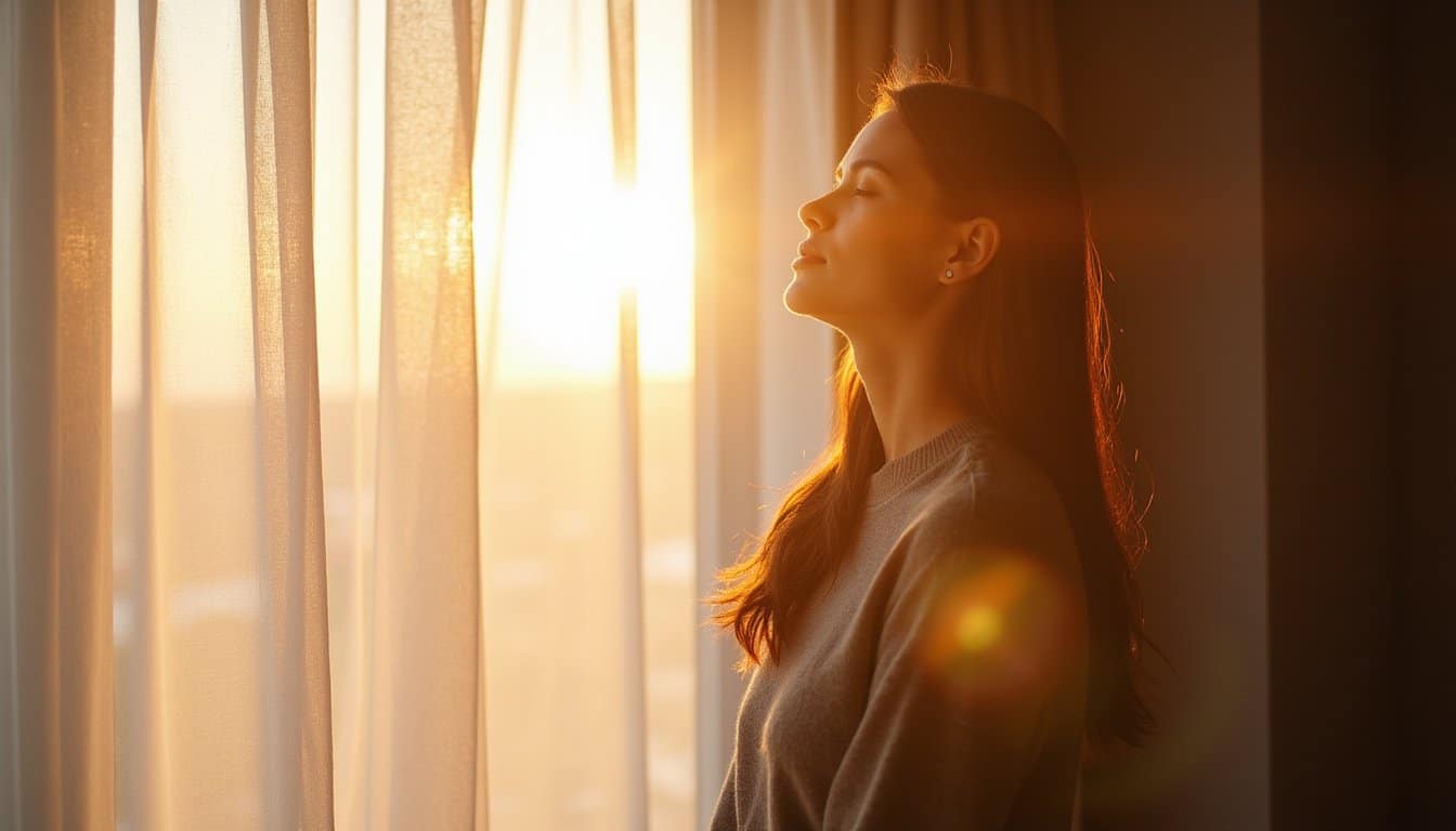 Quiet reflection by window in inpatient treatment at Simonds Recovery Centers